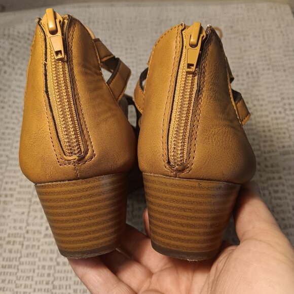 Brash women's lace up ankle high gladiator sandals low wedge heel sz 12 - Picture 7 of 13